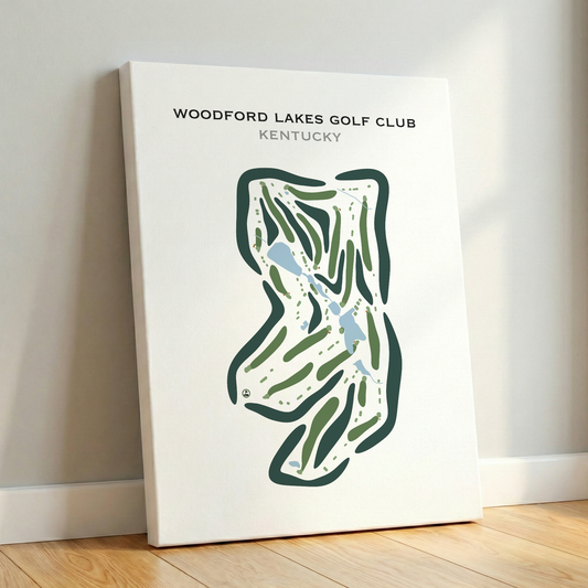 Woodford Lakes Golf Club, Kentucky - Printed Golf Courses
