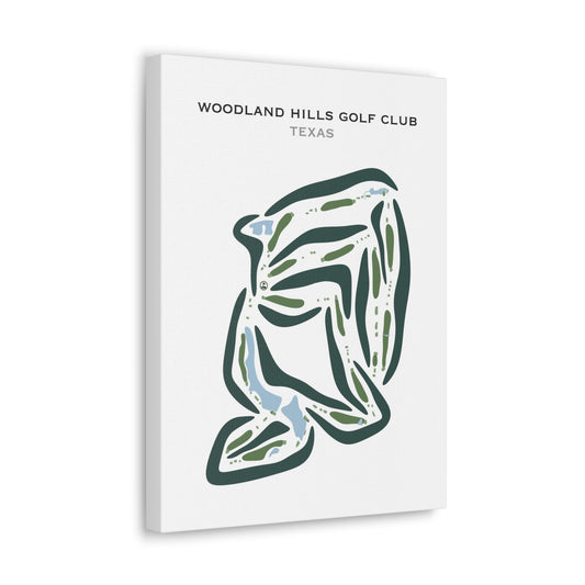 Woodland Hills Golf Club, Texas - Printed Golf Courses