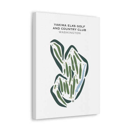 Yakima Elks Golf & Country Club, Washington - Printed Golf Courses