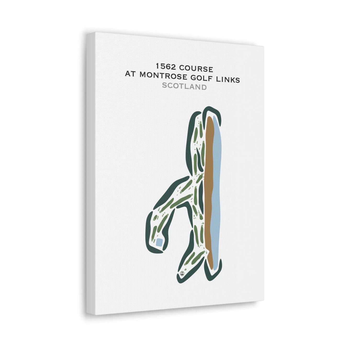 1562 Course at Montrose Golf Links, Scotland, UK - Printed Golf Courses