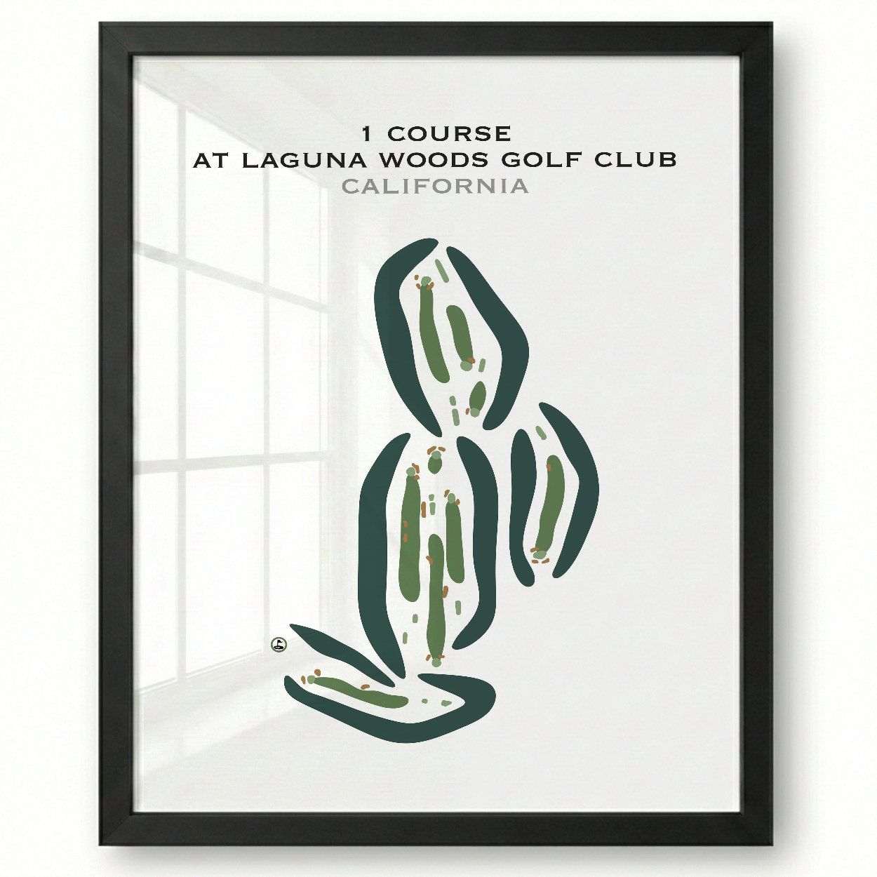 1 Course at Laguna Woods Golf Club, California - Printed Golf Courses