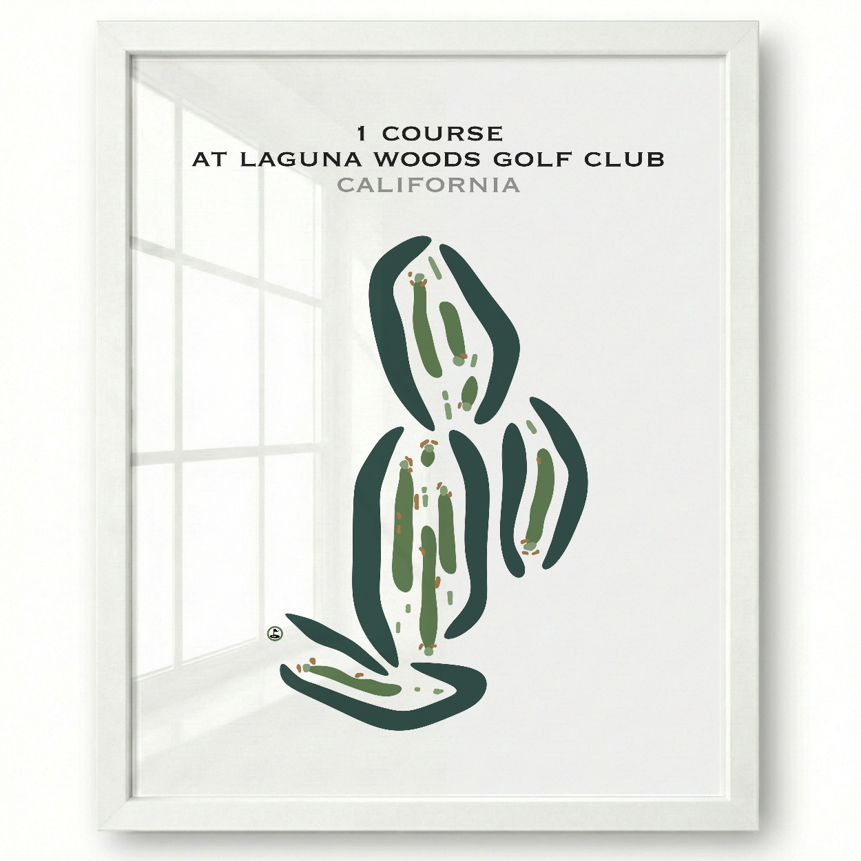 1 Course at Laguna Woods Golf Club, California - Printed Golf Courses
