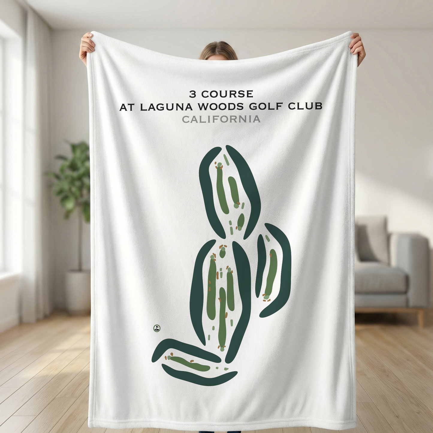 3 Course at Laguna Woods Golf Club, California - Printed Golf Courses