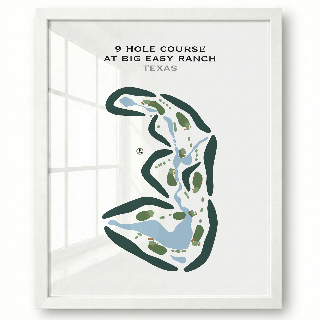 9-Hole Course at Big Easy Ranch, Texas - Printed Golf Courses