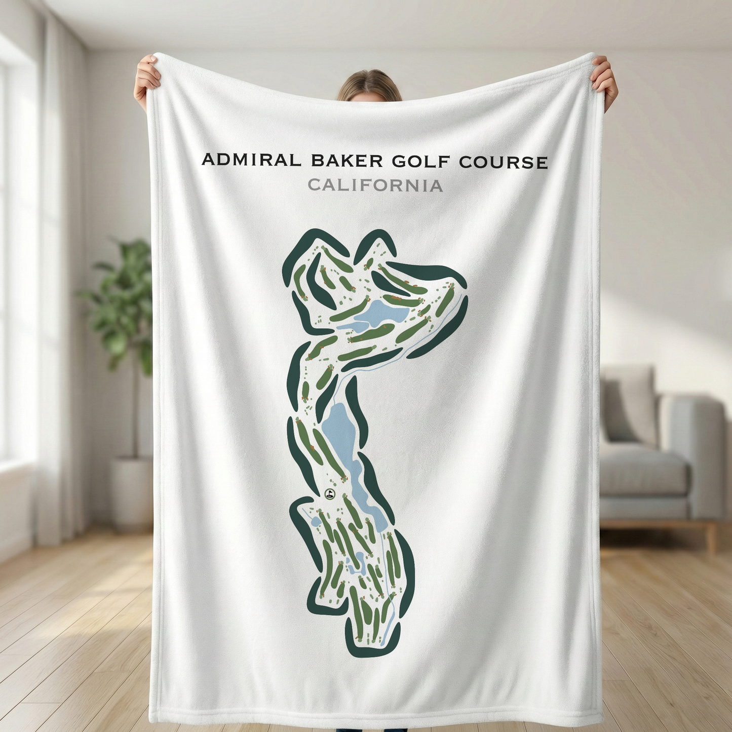Admiral Baker Golf Course, California - Printed Golf Courses