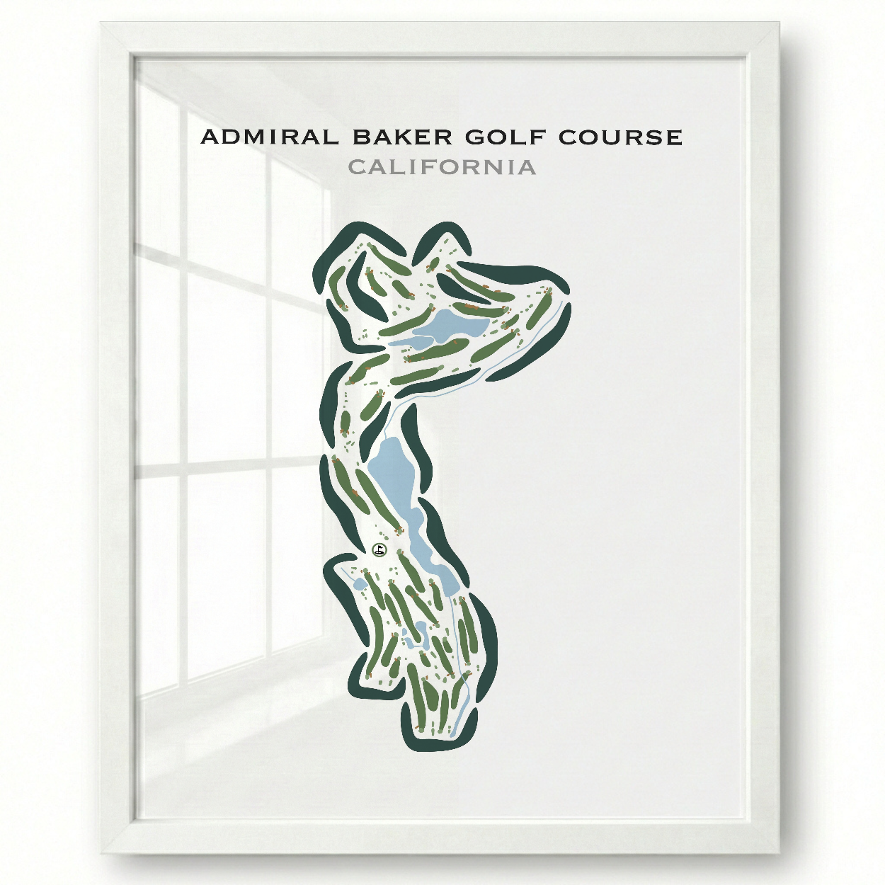 Admiral Baker Golf Course, California - Printed Golf Courses