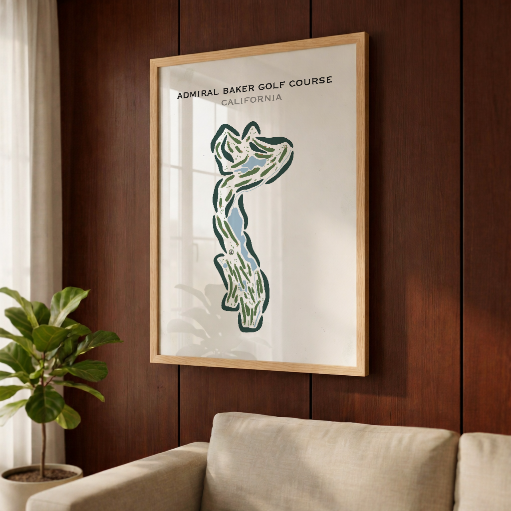 Admiral Baker Golf Course, California - Printed Golf Courses