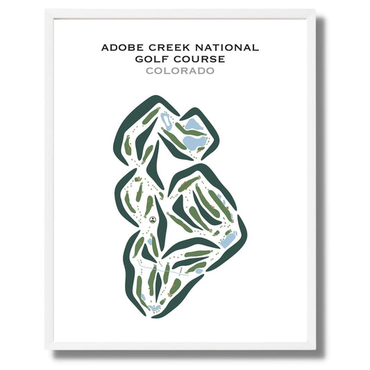 Adobe Creek National Golf Course, Colorado - Printed Golf Courses