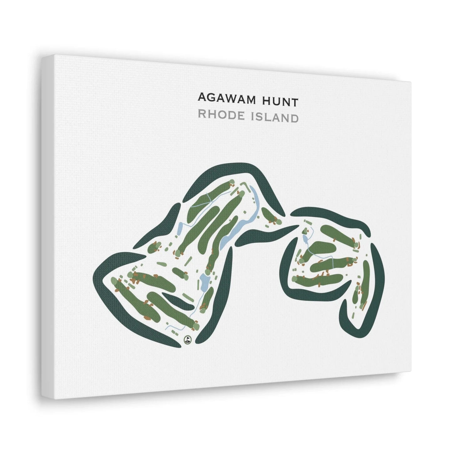Agawam Hunt, Rhode Island - Printed Golf Courses