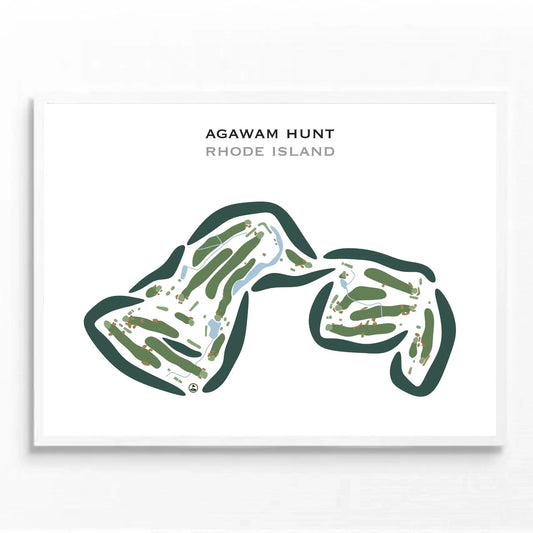 Agawam Hunt, Rhode Island - Printed Golf Courses