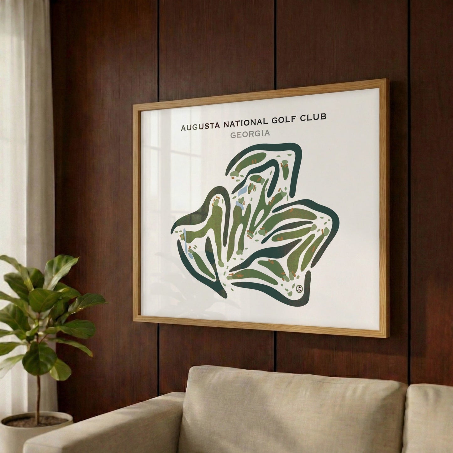 Augusta National Golf Club, Georgia - Printed Golf Courses