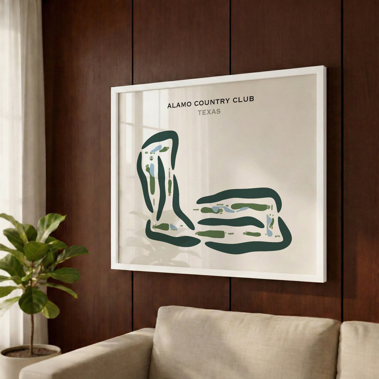 Alamo Country Club, Texas - Printed Golf Courses