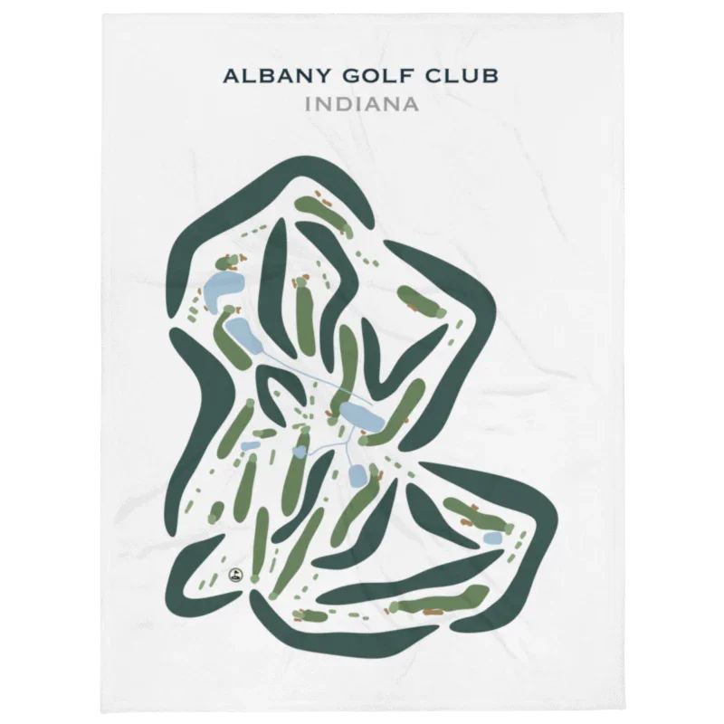 Albany Golf Club, Indiana - Printed Golf Courses