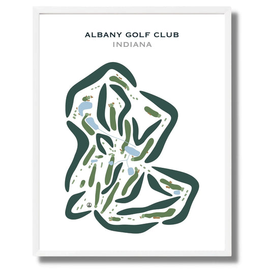 Albany Golf Club, Indiana - Printed Golf Courses