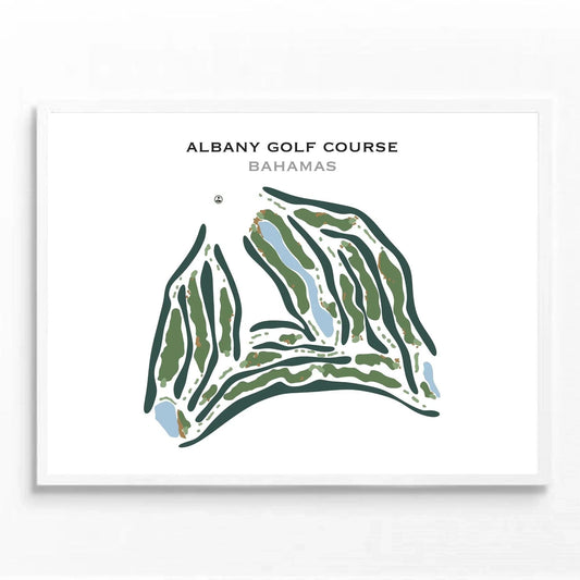 Albany Golf Course, Bahamas - Printed Golf Course
