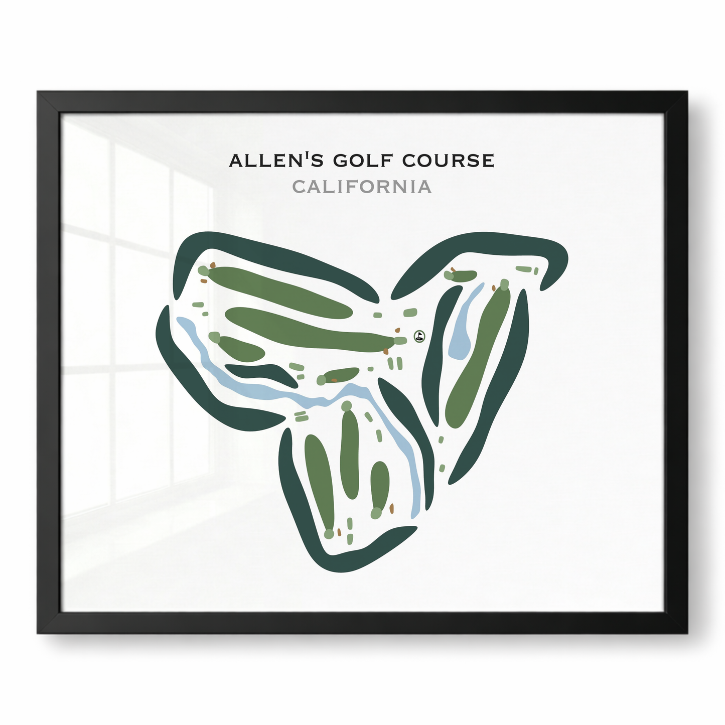 Allen's Golf Course, California - Printed Golf Courses