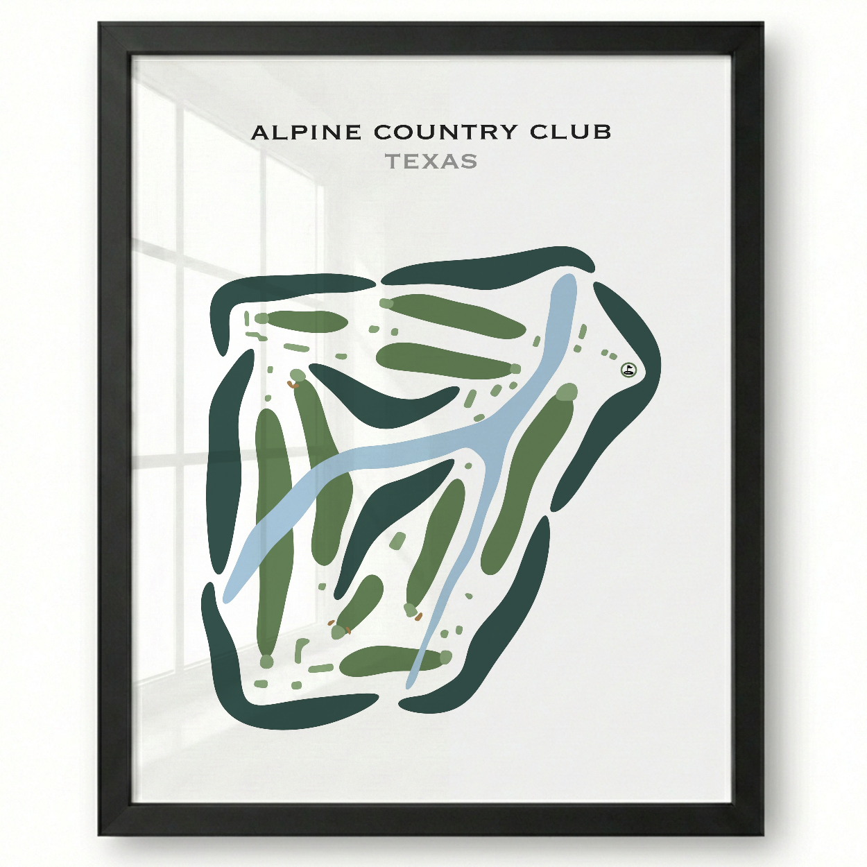 Alpine Country Club, Texas - Printed Golf Courses
