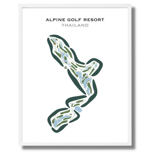 Alpine Golf Resort, Thailand - Printed Golf Courses
