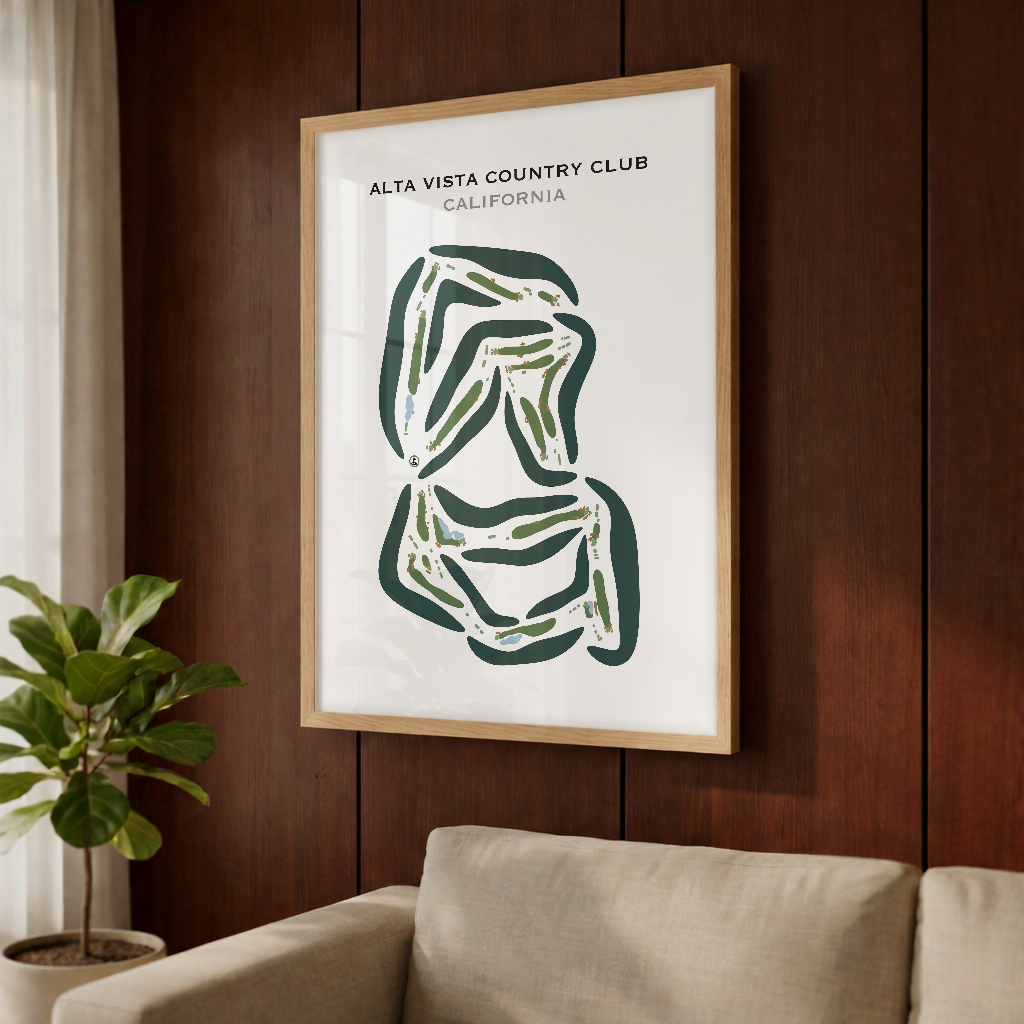 Alta Vista Country Club, California - Printed Golf Courses