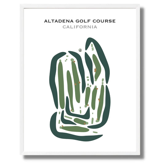 Altadena Golf Course, California - Printed Golf Courses