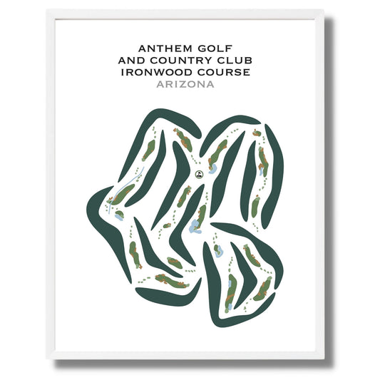 Anthem Golf and Country Club, Ironwood Course, Arizona - Printed Golf Courses