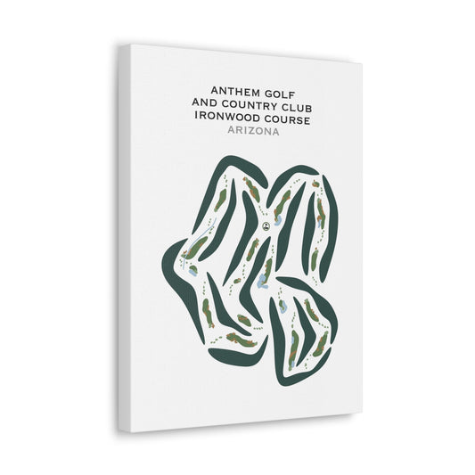 Anthem Golf and Country Club, Ironwood Course, Arizona - Printed Golf Courses