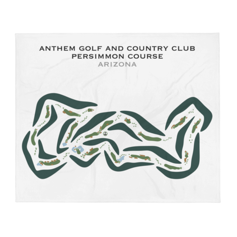 Anthem Golf and Country Club, Persimmon Course, Arizona - Printed Golf Courses