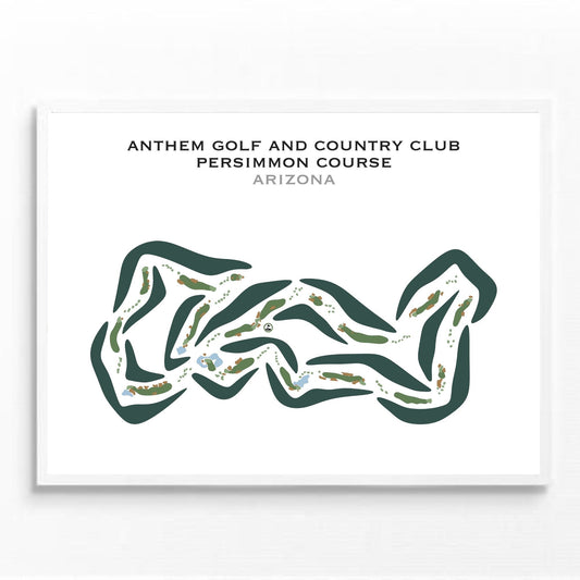 Anthem Golf and Country Club, Persimmon Course, Arizona - Printed Golf Courses