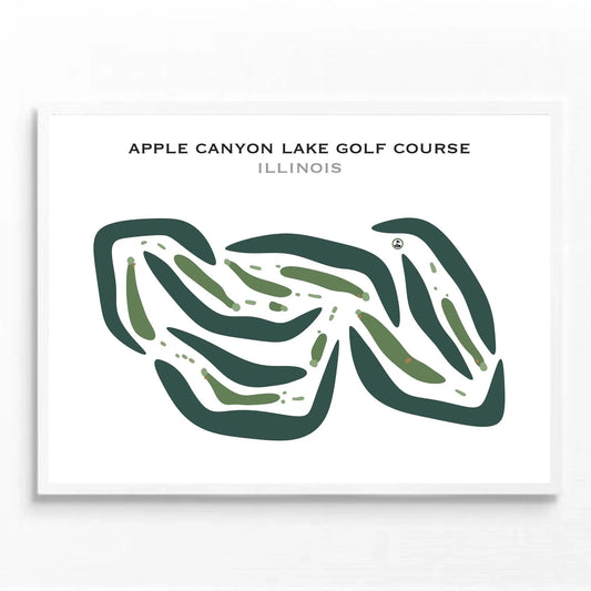 Apple Canyon Lake Golf Course, Illinois - Printed Golf Courses