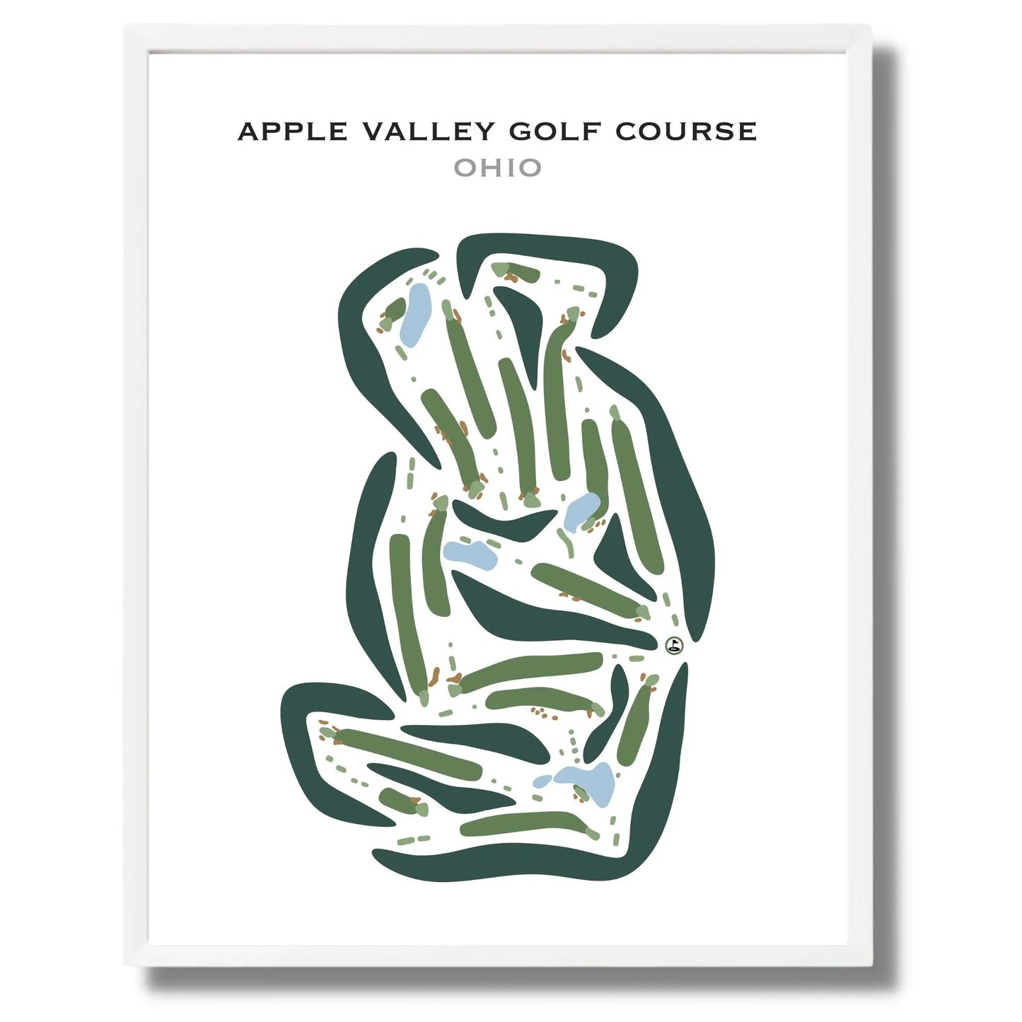 Apple Valley Golf Course, Ohio - Printed Golf Courses