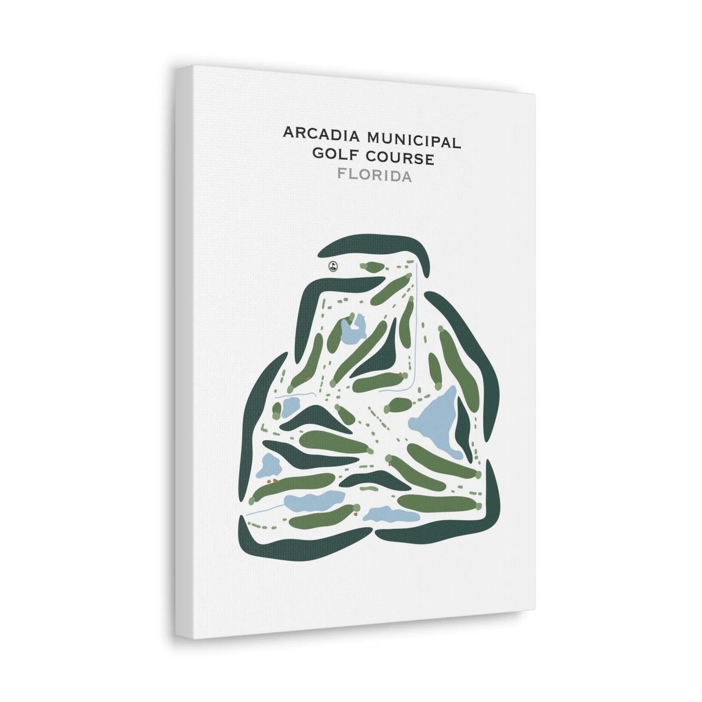 Arcadia Municipal Golf Course, Arcadia, Florida - Printed Golf Courses