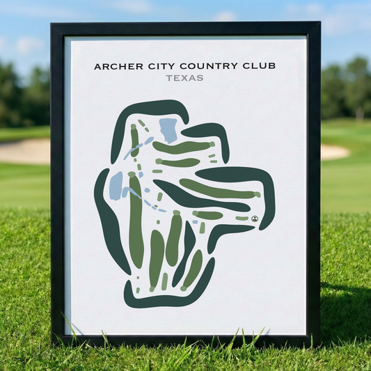 Archer City Country Club, Texas - Printed Golf Courses