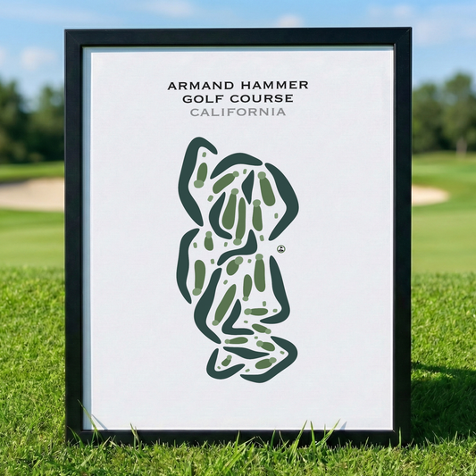 Armand Hammer Golf Course, California - Printed Golf Courses