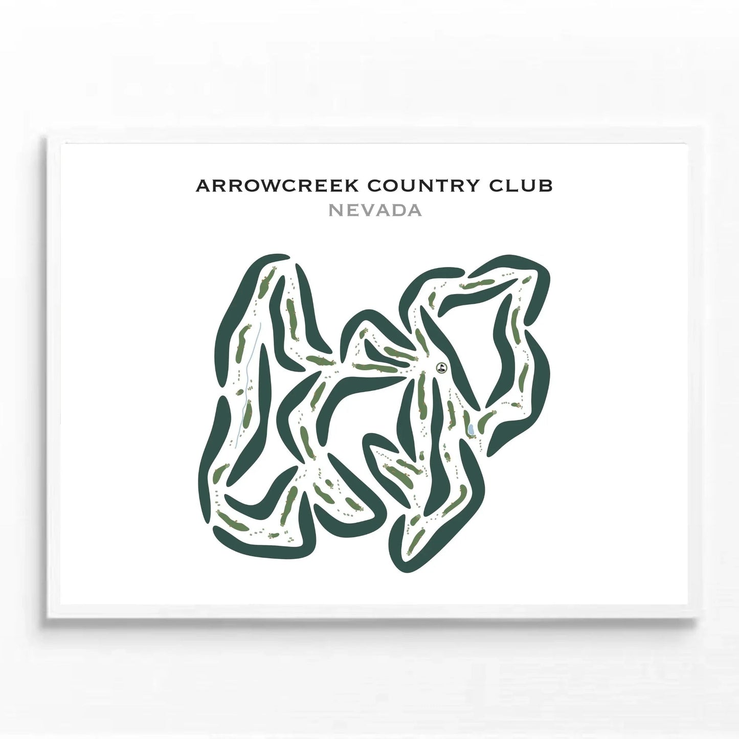 Arrowcreek Country Course, Nevada - Printed Golf Courses