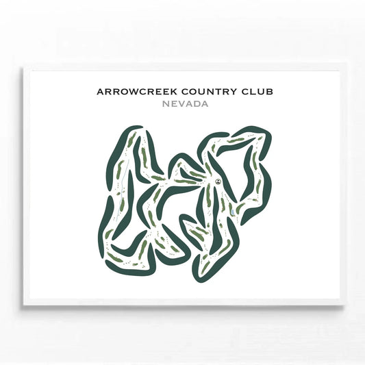 Arrowcreek Country Course, Nevada - Printed Golf Courses