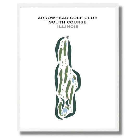 Arrowhead Golf Club - South Course, Illinois - Printed Golf Courses