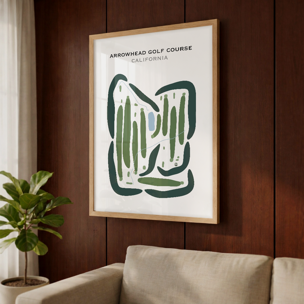 Arrowhead Golf Course, California - Printed Golf Courses