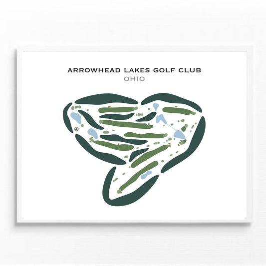 Arrowhead Lakes Golf Club, Ohio - Printed Golf Courses
