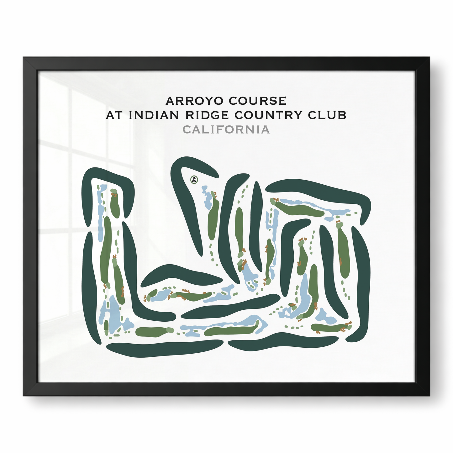 Arroyo Course at Indian Ridge Country Club, California - Printed Golf Courses