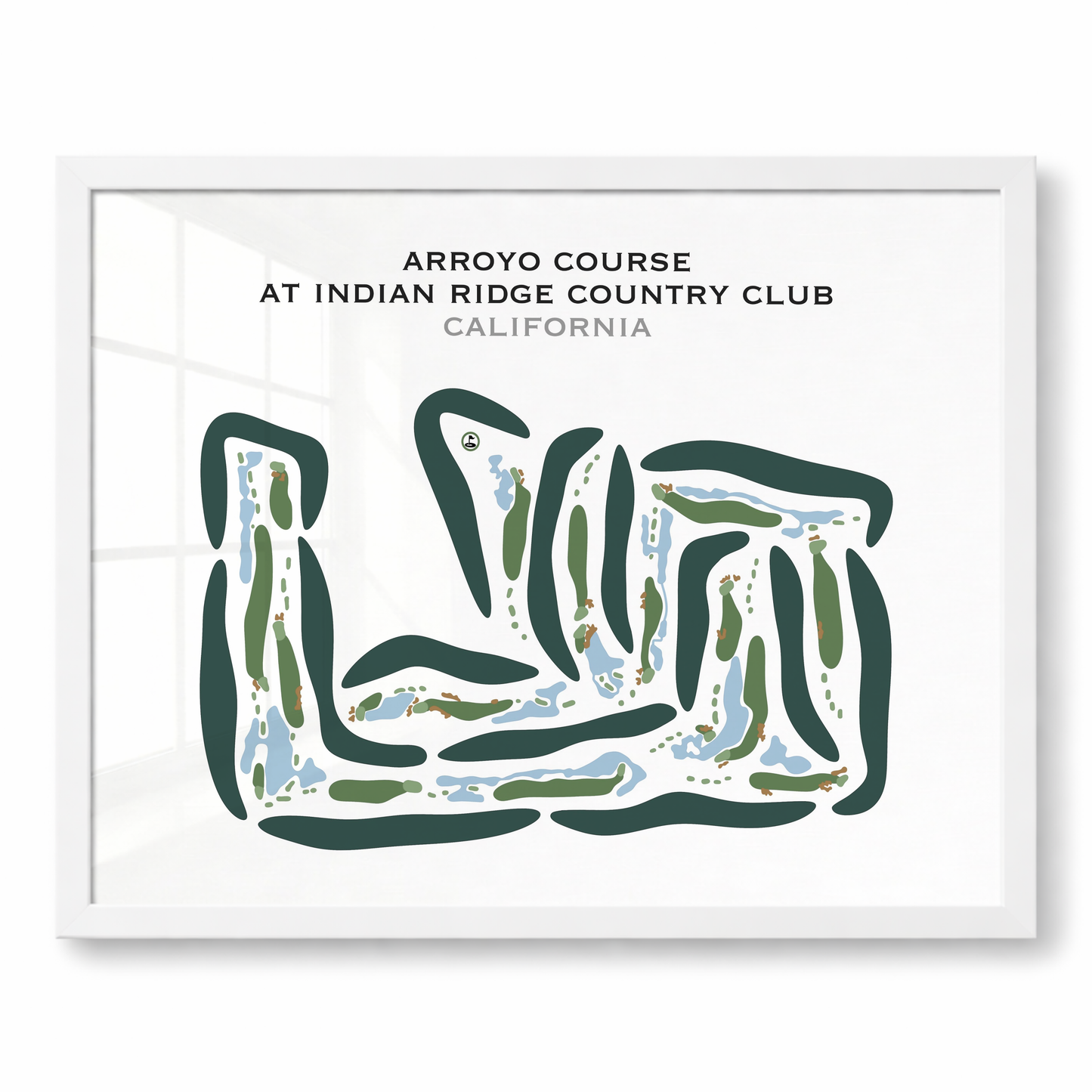 Arroyo Course at Indian Ridge Country Club, California - Printed Golf Courses
