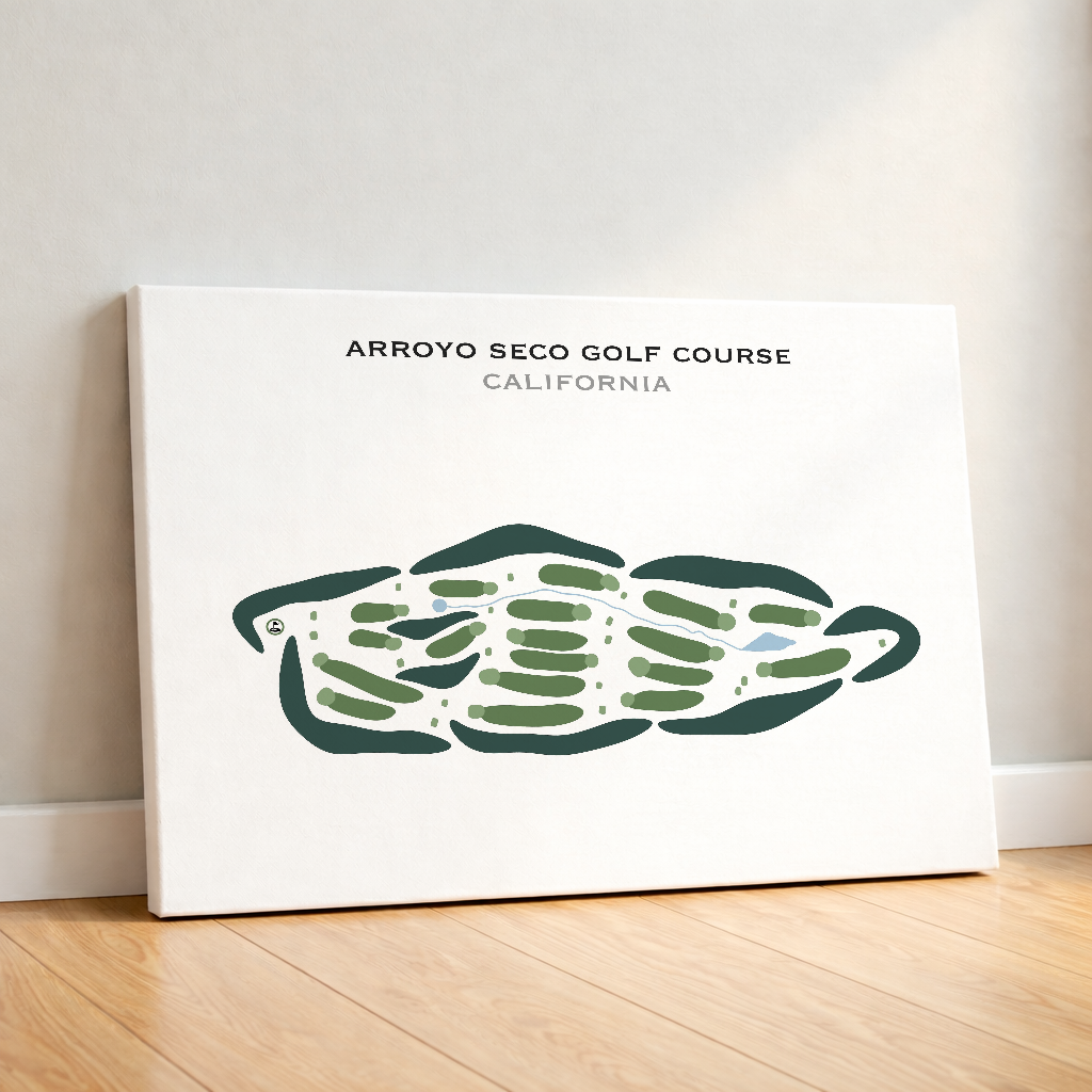 Arroyo Seco Golf Course, California - Printed Golf Courses