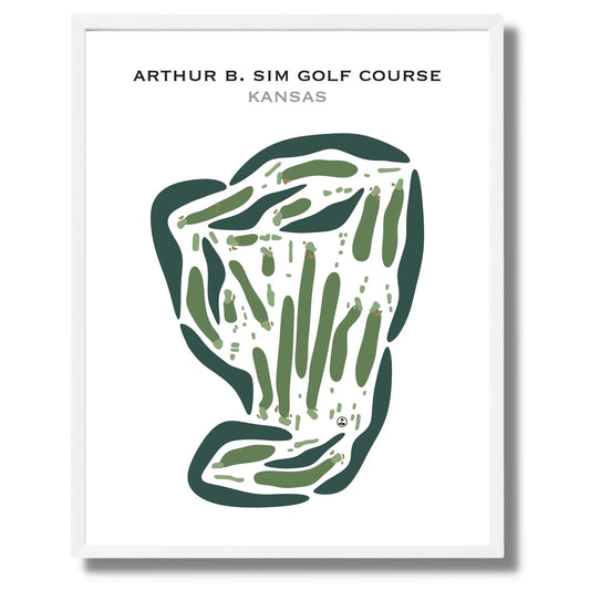 Arthur B. Sim Golf Course, Kansas - Printed Golf Courses