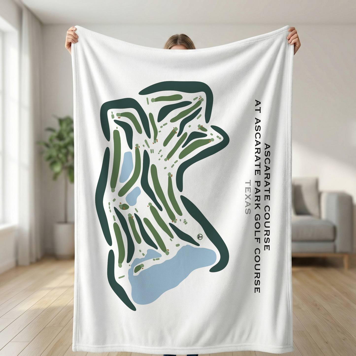 Ascarate Course at Ascarate Park Golf Course, Texas - Printed Golf Courses