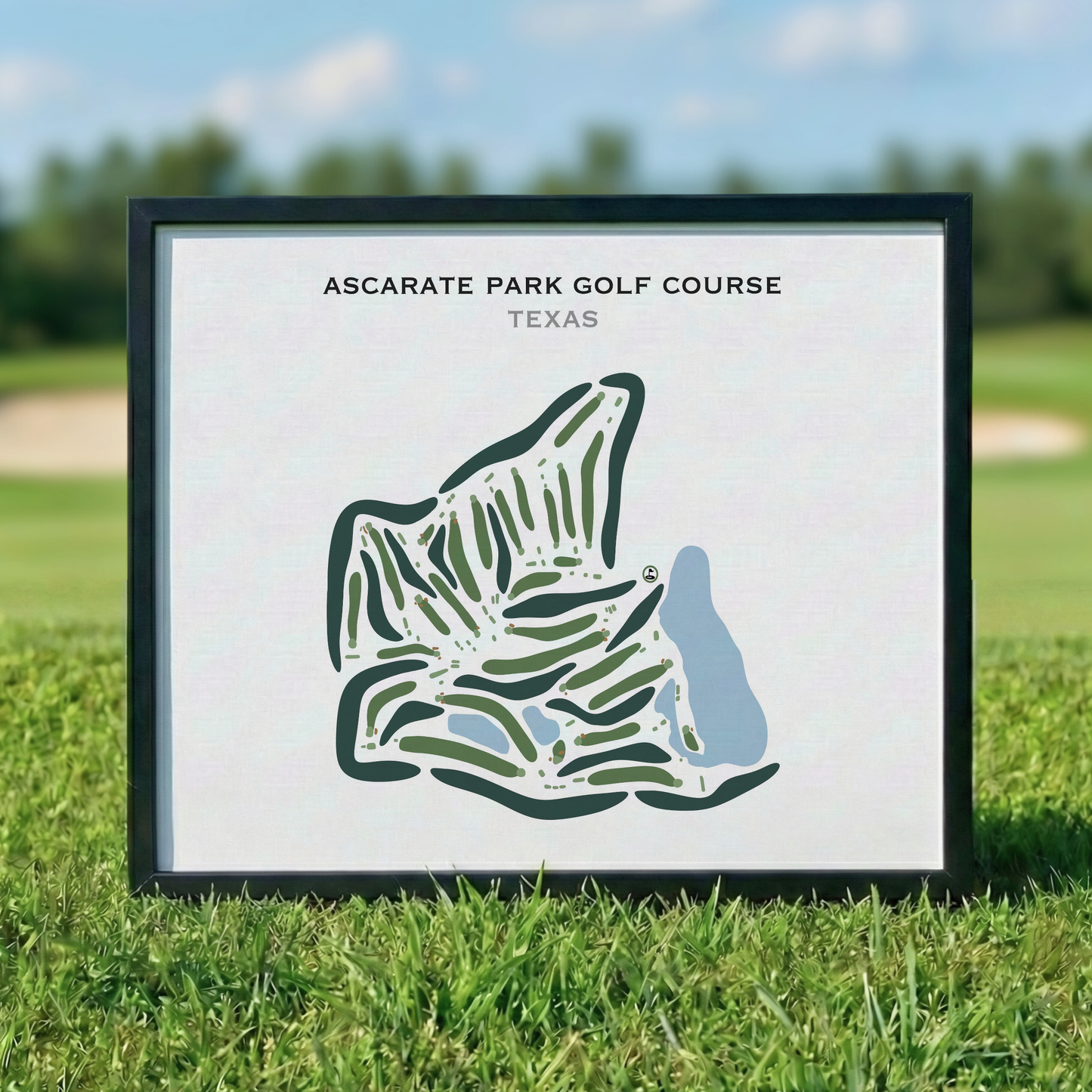 Ascarate Park Golf Course, Texas - Printed Golf Courses