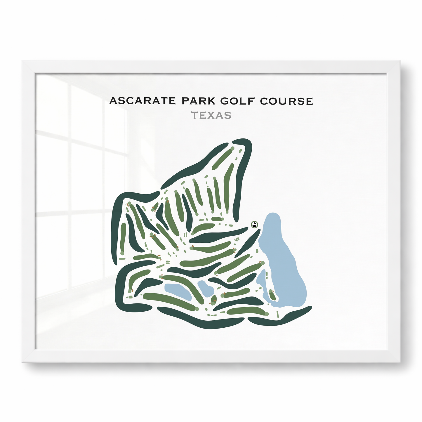 Ascarate Park Golf Course, Texas - Printed Golf Courses