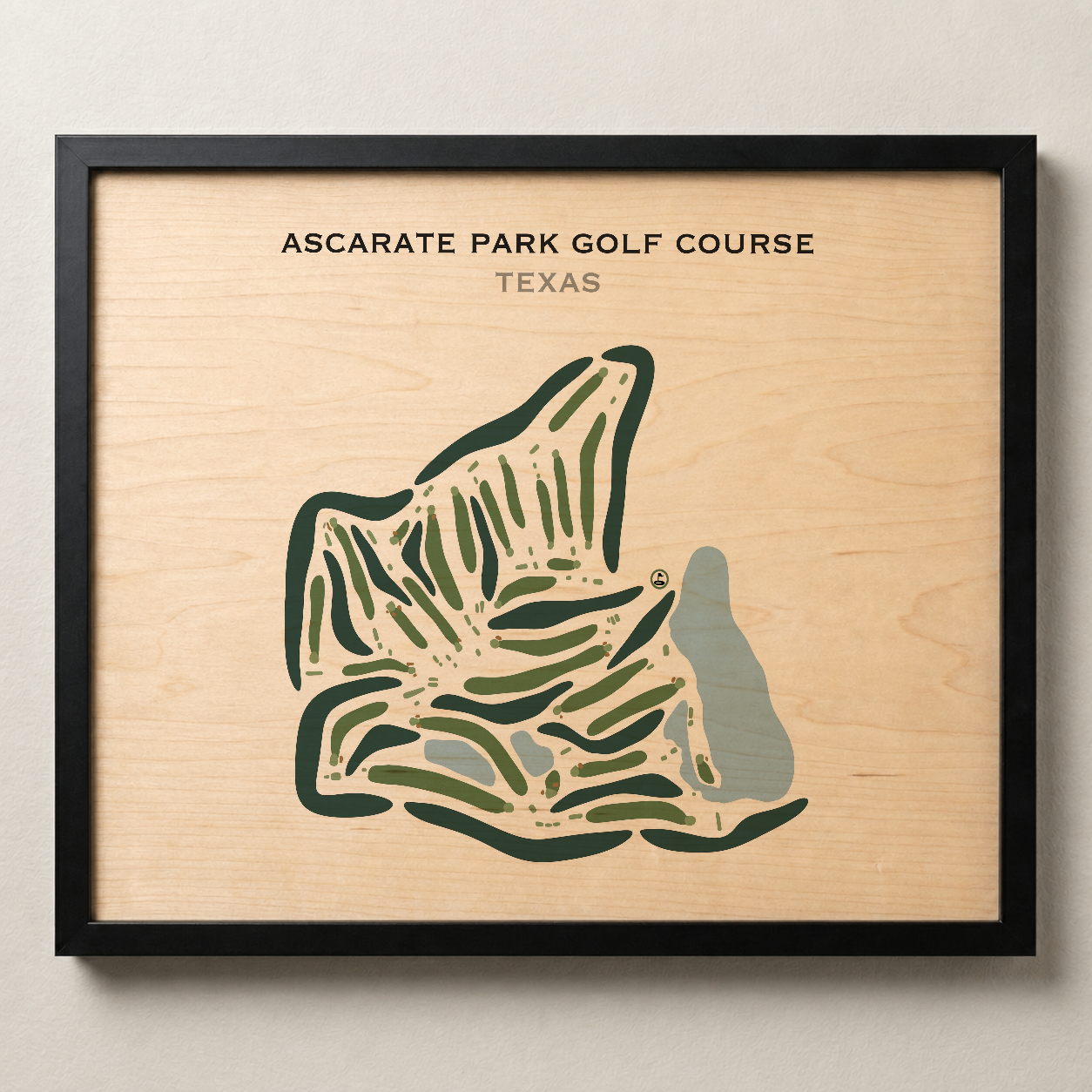 Ascarate Park Golf Course, Texas - Printed Golf Courses