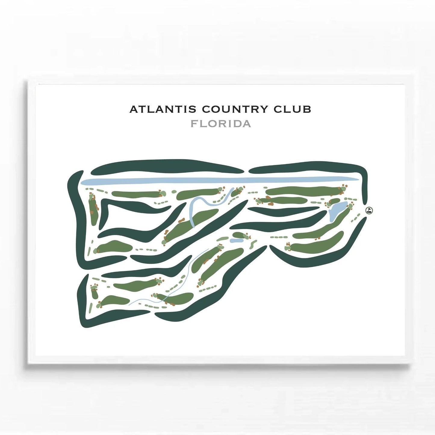 Atlantis Country Club, Florida - Printed Golf Courses