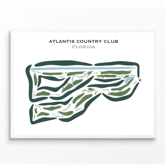 Atlantis Country Club, Florida - Printed Golf Courses