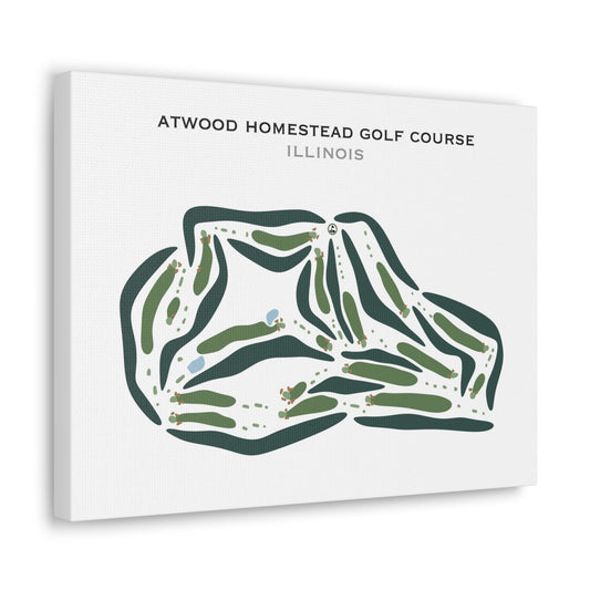 Atwood Homestead Golf Course, Illinois - Printed Golf Courses
