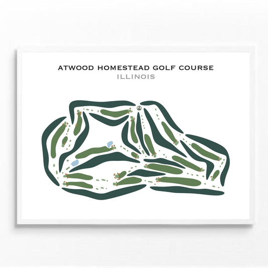 Atwood Homestead Golf Course, Illinois - Printed Golf Courses